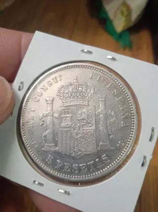 Lote 5 Monedas Plata Antigua( España)