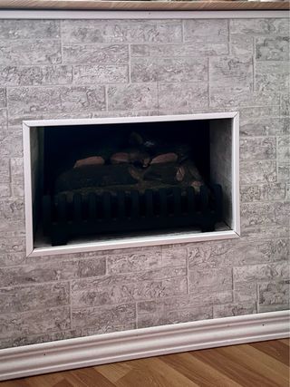 CHIMENEA DECORATIVA CON LUZ