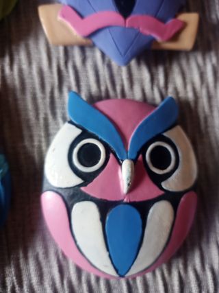 Calamite gufetti colorati per frigo/bacheca