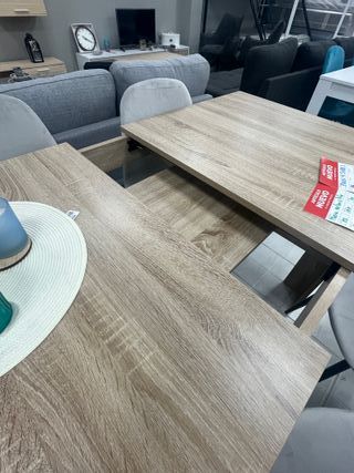 Mesa Comedor Extensible Madera y Metal