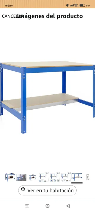 2 Mesas de Taller Metálicas y Madera