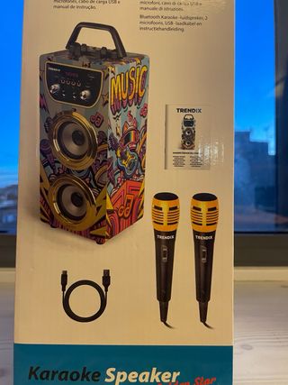 Altavoz Karaoke Trendix con Micrófonos
