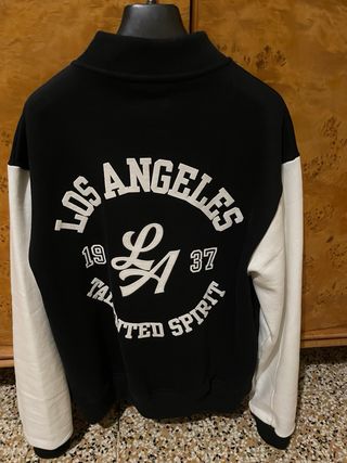 Giacca bomber Pull&Bear nera e bianca