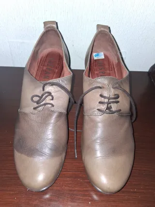 Botín piel Hispanitas beige