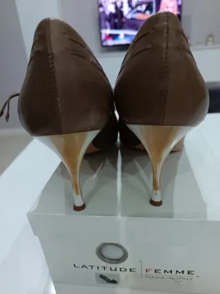 Scarpe Décolleté Beige/Marrone