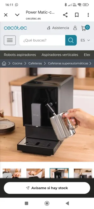 Cafetera Cecotec Power Matic-cino Vaporisima 1470W