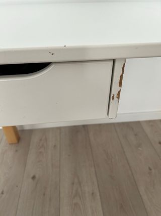 Escritorio Flexa blanco y madera