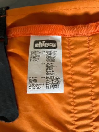 Cuna de viaje naranja