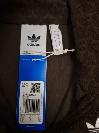 Chaqueta Adidas Originals Cremallera Marrón, S