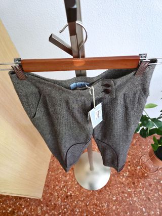 Pantalón Capri Mujer nuevo T36 - lana y seda