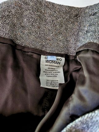 Pantalón Capri Mujer nuevo T36 - lana y seda