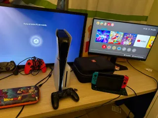 PS5 Slim condisco+ Nintendo Switch+ Mandos,todo