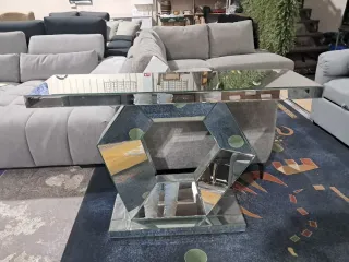 Recibidor Exclusivo Cristal y Metal Dorado