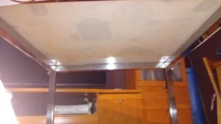 Mesa de cocina cristal y metal