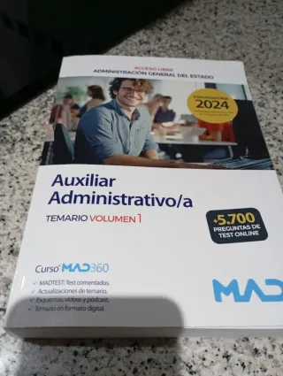 Temario auxiliar administrativo volumen 1