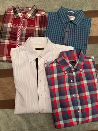 Lote camisas caballero manga larga.