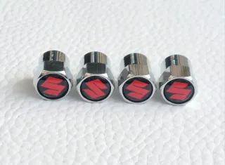 Suzuki 4 Tapones de Neumáticos para Moto Coche