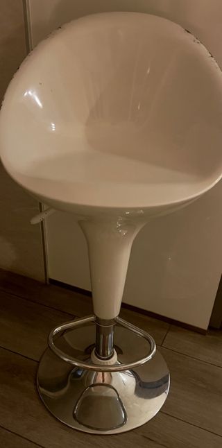 2 Taburetes Cocina Metal y Plástico