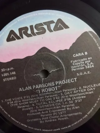 Vinilo I Robot - Alan Parsons Project