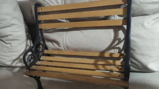 Banco miniatura de jardín