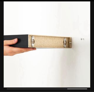 Mesita de noche Ikea negra madera