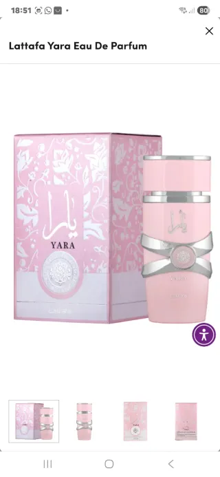Lattafa Yara Eau De Parfum Rosa