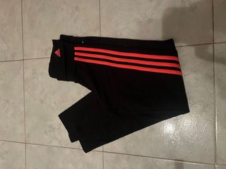 Leggings sportivi donna Adidas neri rossi