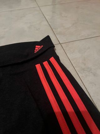 Leggings sportivi donna Adidas neri rossi