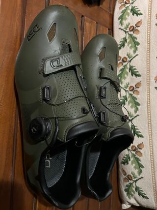 Zapatillas Ciclismo Carretera Verdes DPV Talla 45