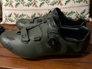 Zapatillas Ciclismo Carretera Verdes DPV Talla 45