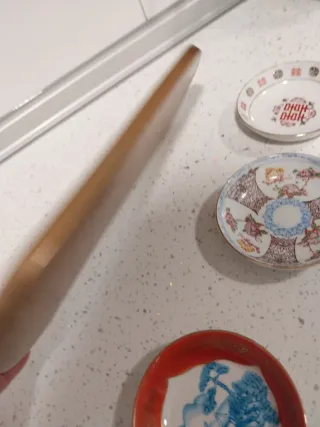 Bandeja con 3 cuencos decorados