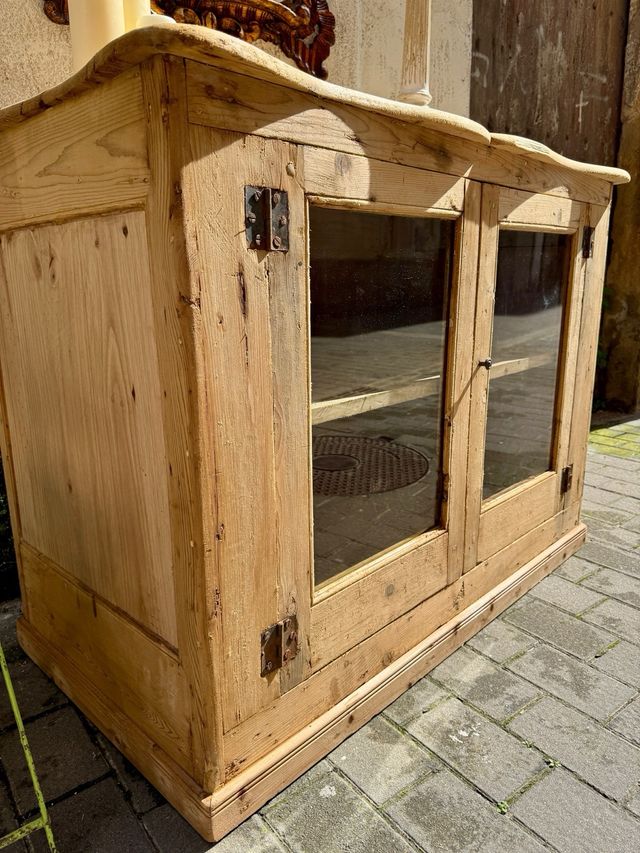 Mostrador rústico de masía  antiguo siglo 19. 2 p