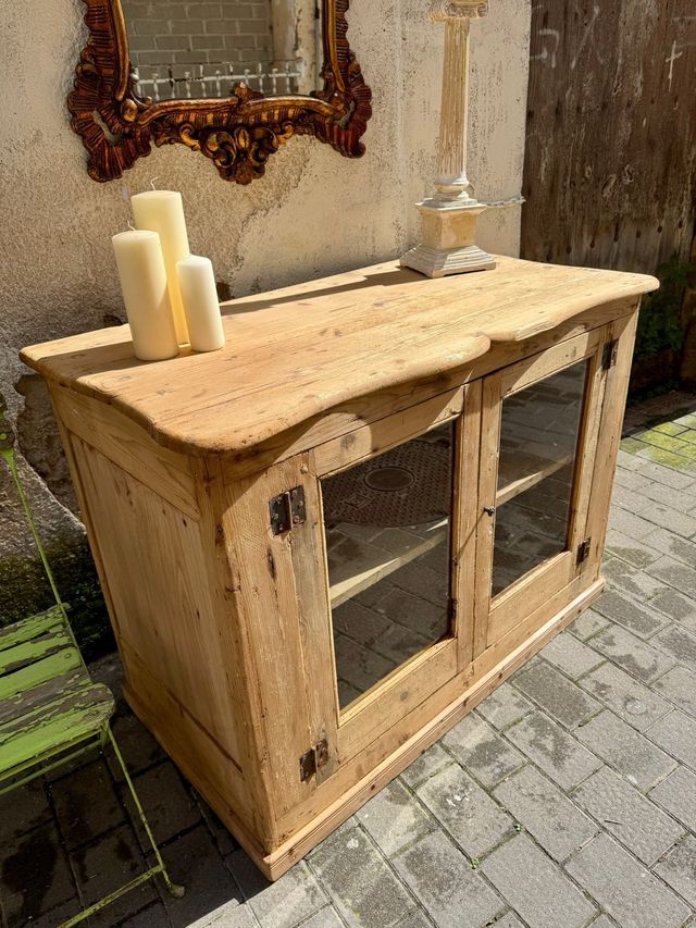 Mostrador rústico de masía  antiguo siglo 19. 2 p