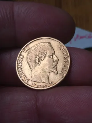 Moneta d'Oro Francia Napoleone III 1859