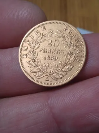 Moneta d'Oro Francia Napoleone III 1859