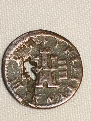 (N13) 4 Maravedís Felipe III 161X Moneda Redonda