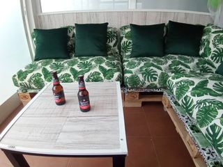 CONJUNTO DE COJINES DE SOFA PALET EUROPEO ESQUINA