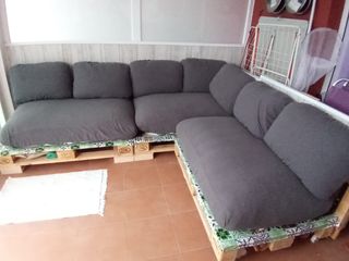 CONJUNTO DE COJINES DE SOFA PALET EUROPEO ESQUINA