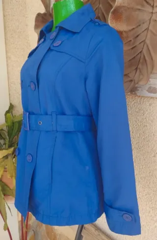 Gabardina azul vintage años 2000 T. S