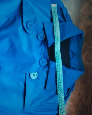 Gabardina azul vintage años 2000 T. S