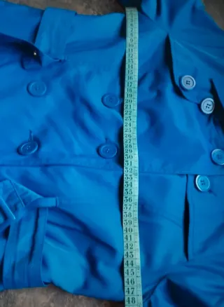 Gabardina azul vintage años 2000 T. S