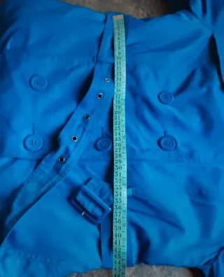 Gabardina azul vintage años 2000 T. S