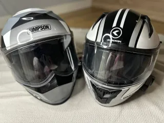 Lote 2 Cascos Moto Simpson y Smook