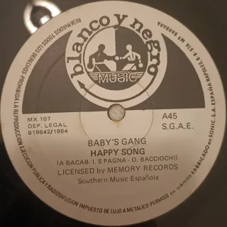 Baby's Gang - Happy Song Vinilo