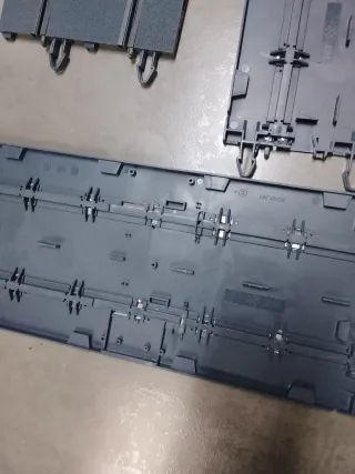 Lote 10 rectas Scalextric pista gris moderna