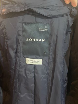 Abrigo Parka Sohhan Caqui Nuevo con Etiqueta