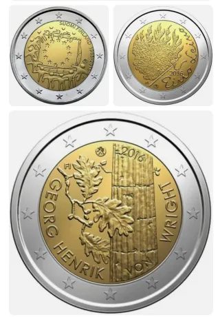 Colección de monedas conmemorativas de 2 euros