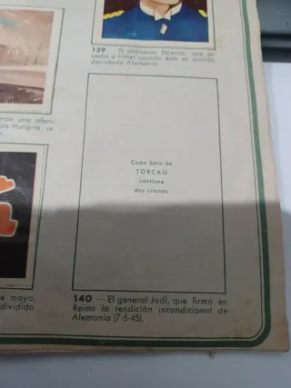 Álbum Segunda Guerra Mundial 1939-1945 Torras