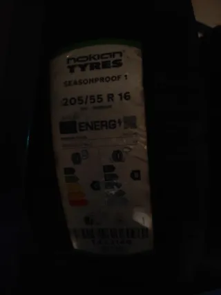 Neumático Nokian 205/55 R16 91V M+S.     2 uds