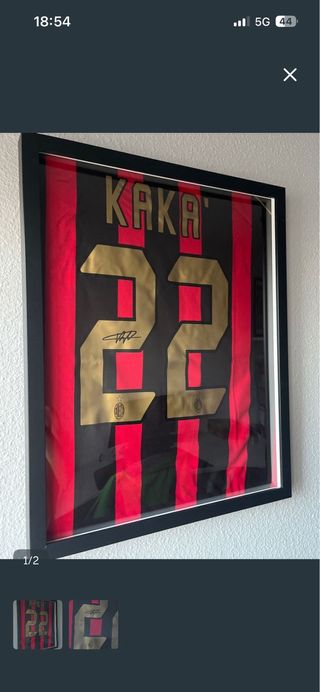 Camiseta Kaka 22 Firmada AC Milan